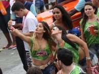 Brazilian girls taking a selfie on an iPhone during Carnaval 2014