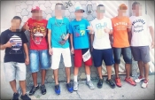 Brazilian kids wearing Quiksilver, Hollister, Abercrombie and Nikes