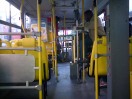 Brazilian bus conductors take cash and let passengers through the turnstile