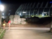 Child prostitution in the shadow of the Castelão World Cup stadium in Fortaleza, Brazil.
