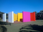 Multi-coloured walls in Inhotim by Helio Oiticica